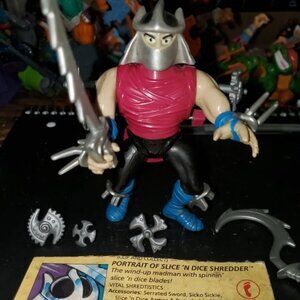 Slice N Dice Shredder TMNT Teenage Mutant Ninja Turtles Complete with File Card